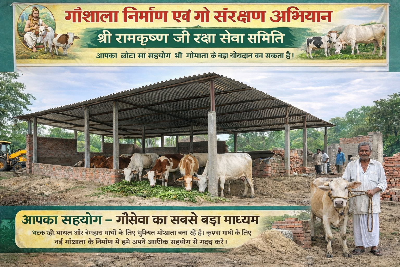Gaushala Construction & Cow Protection Campaign